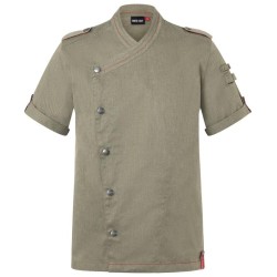 RCJM 19 SHORT-SLEEVED MEN CHEF JACKET DENIM-STYLE