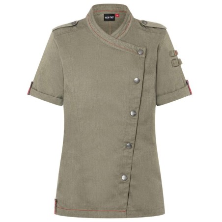 RCJF 14 SHORT-SLEEVED LADIES CHEF JACKET DENIM-STYLE