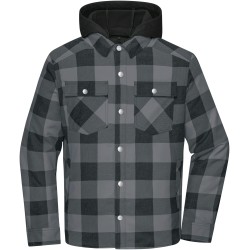 JN1872 Workwear Check Shirt Jacket
