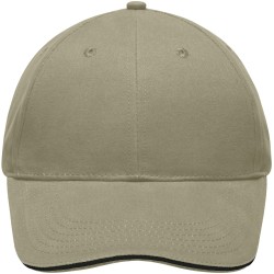 MB6541 Light Brushed Sandwich Cap