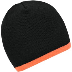 MB7584 Beanie with Contrasting Border