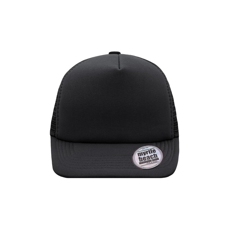 MB6508 5 Panel Flat Peak Cap