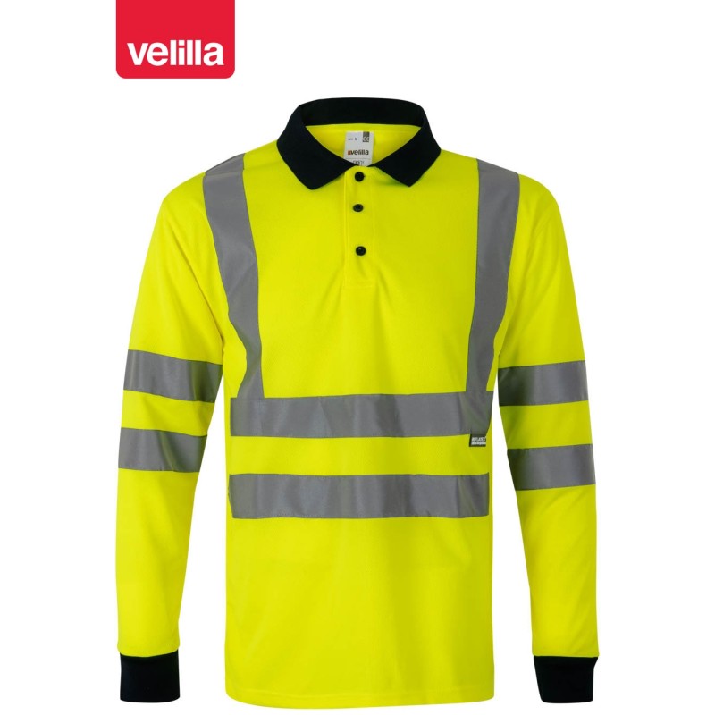 305503 Hv Ls Two-Tone Polo