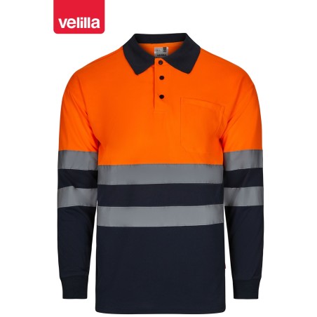 305507 Hv Ls Two-Tone Polo