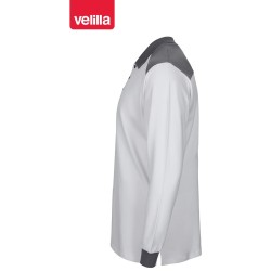 105529S Long Sleeve Two-Tone Stretch Polo Shirt