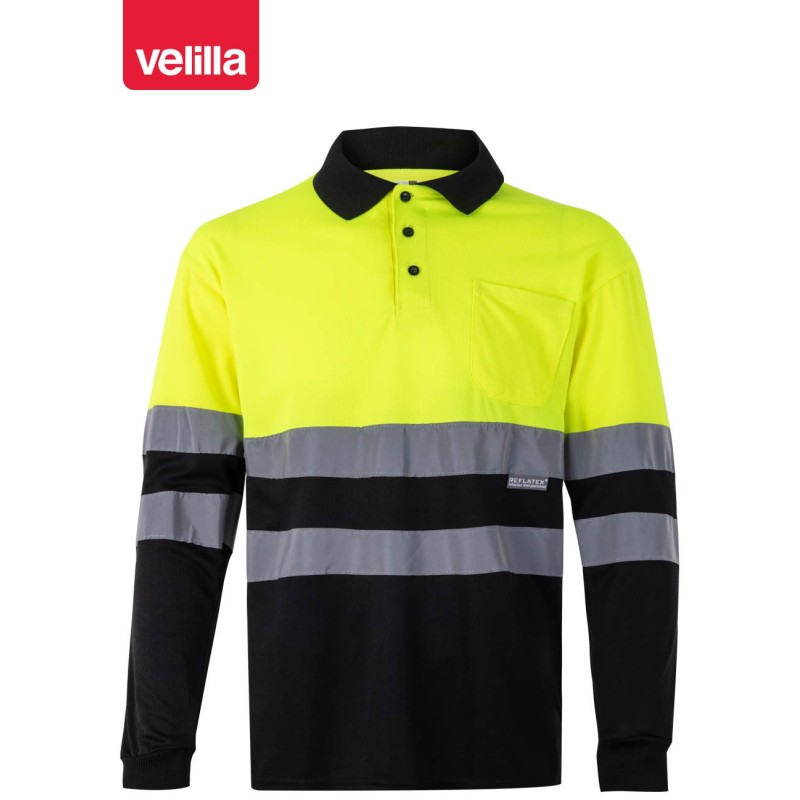 175 Hv Ls Two-Tone Polo