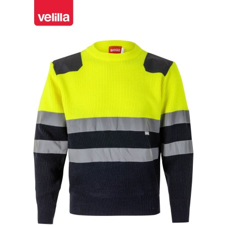 179 Hv Two-Tone Knitted Jumper