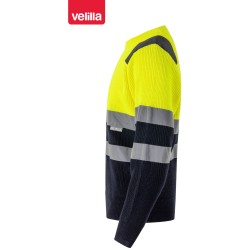 179 Hv Two-Tone Knitted Jumper