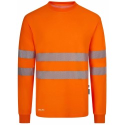 305644 Long-sleeve cotton T-shirt with segmented tape