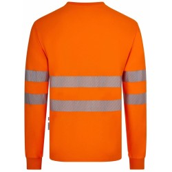 305644 Long-sleeve cotton T-shirt with segmented tape