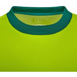 305645 Long-sleeve two-tone cotton T-shirt with segmented tape