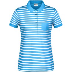 8029 Ladies' Polo Striped