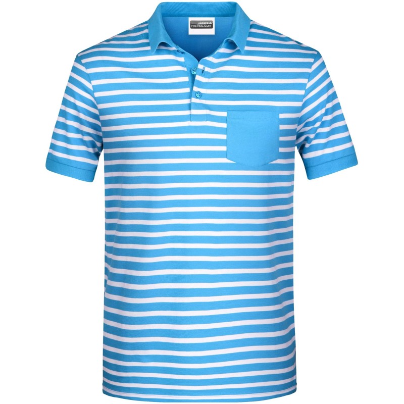 8030 Men's Polo Striped