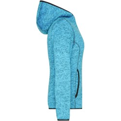 JN588 Ladies' Knitted Fleece Hoody