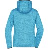 JN588 Ladies' Knitted Fleece Hoody