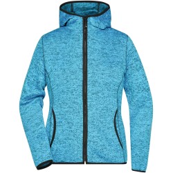 JN588 Ladies' Knitted Fleece Hoody