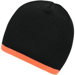 MB7584 Beanie with Contrasting Border
