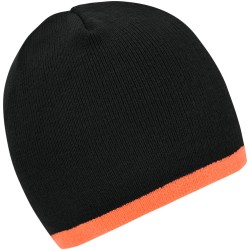MB7584 Beanie with Contrasting Border