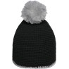 MB7964 Pompon Hat with Contrast Stripe