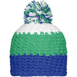MB7940 Crocheted Cap with Pompon